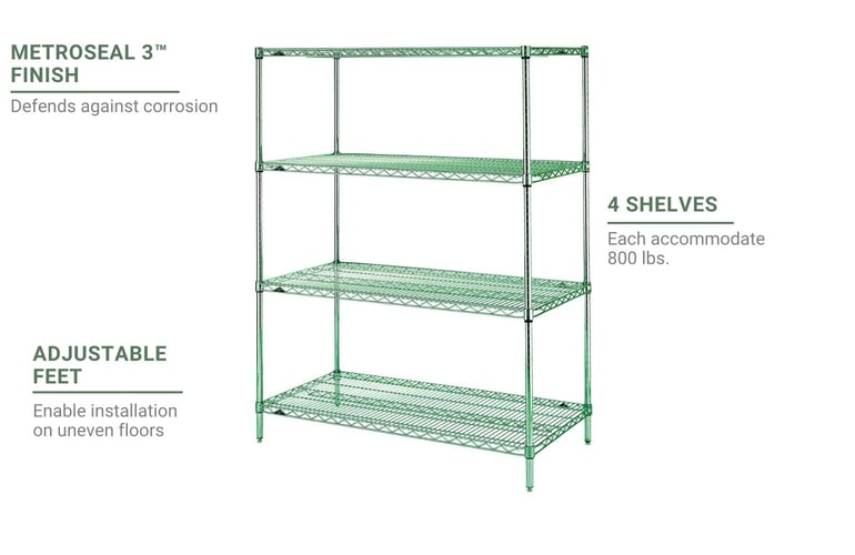 Shelf Fits L-1848 Metro-Style Shelves