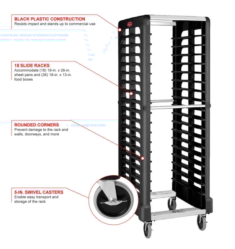 Rubbermaid 3320bk Features