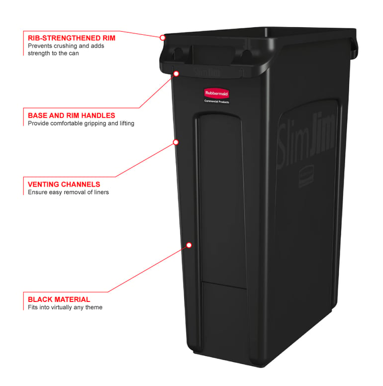 Rubbermaid 354060BLA Features