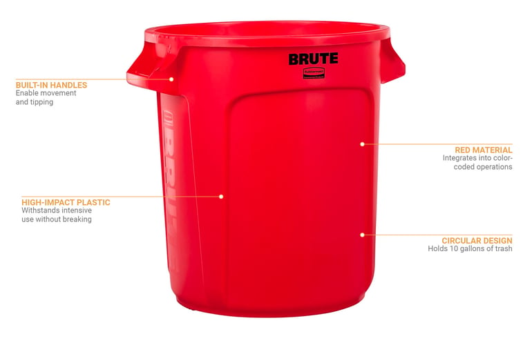 Commercial Trash Cans & Containers - KaTom Restaurant Supply