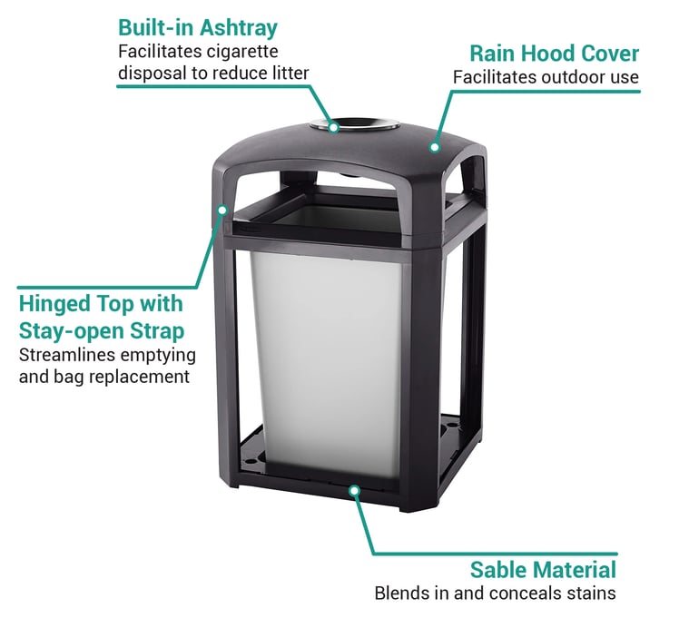 Rubbermaid FG397001SBLE Features