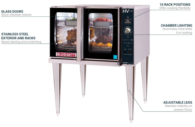 Blodgett HV100GADDLLP Features
