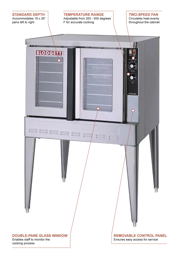 Blodgett ZEPH240GPLSNGLNG Features