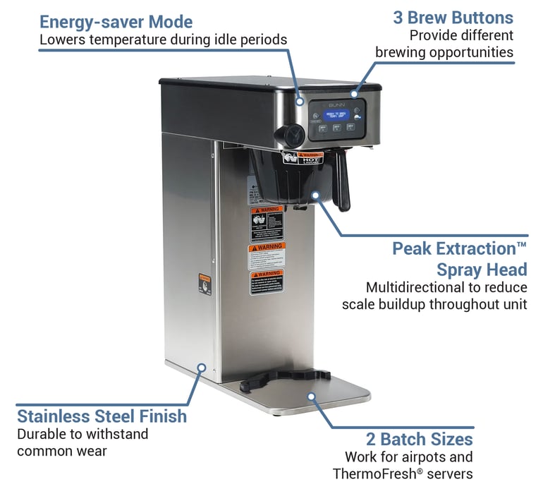 Bunn 53100.0000 ICB-DV Automatic Coffee Brewer, Dual Voltage (120/208-240V)