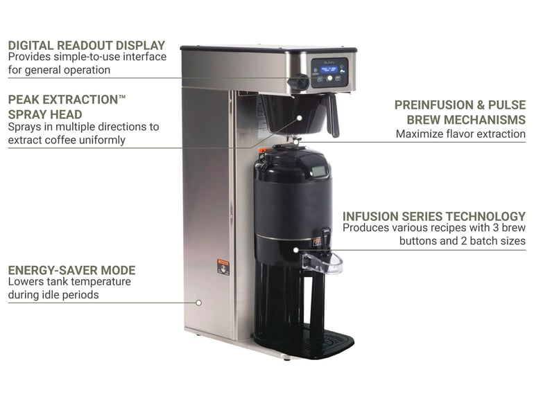  Bunn 53100.0001 ICB-DV Tall Automatic Coffee Brewer