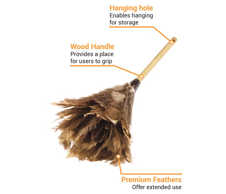 Carlisle 4574300 24L Feather Duster, Brown