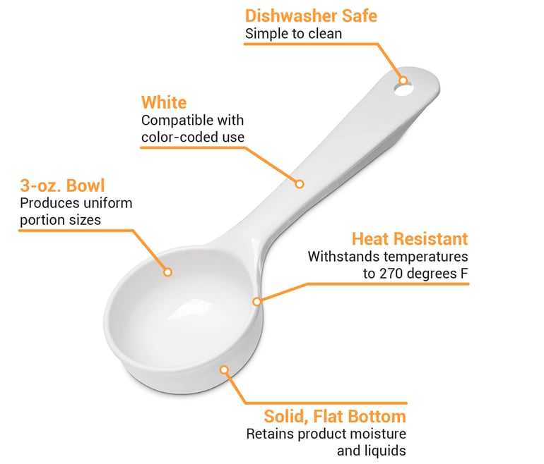3 oz. Portion Control Serving Spoon