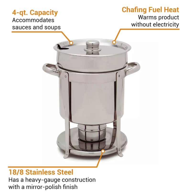 Hollowick EZ6-3-8 Easy Heat Chafing Fuel, Adjustable 3 Heat Options, 9 1/2  oz, 24/Case