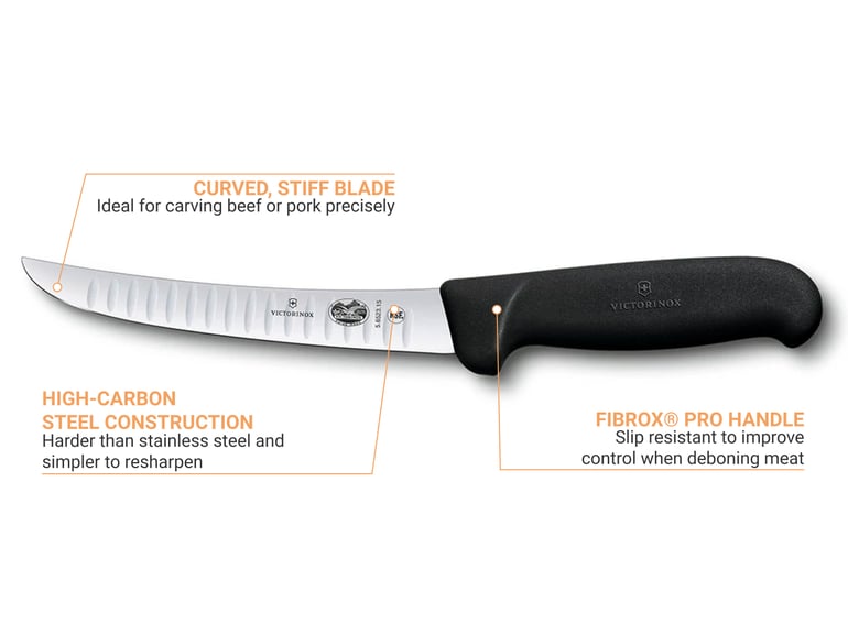 Victorinox Cutlery 8-Inch Granton Edge Butcher Knife