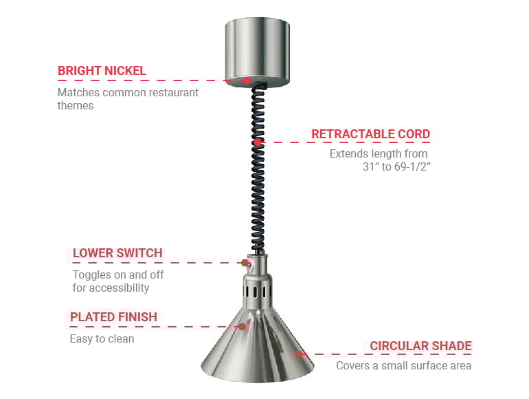 Hatco dl775rtlbrnickl Features