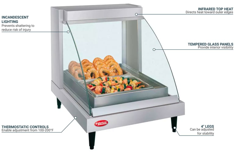 GRHD Glo-Ray Heated Display Case