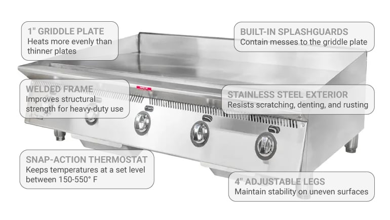 Star Manufacturing 860TA Flat Top Griddle w/ Thermostatic Controls, Natural  Gas