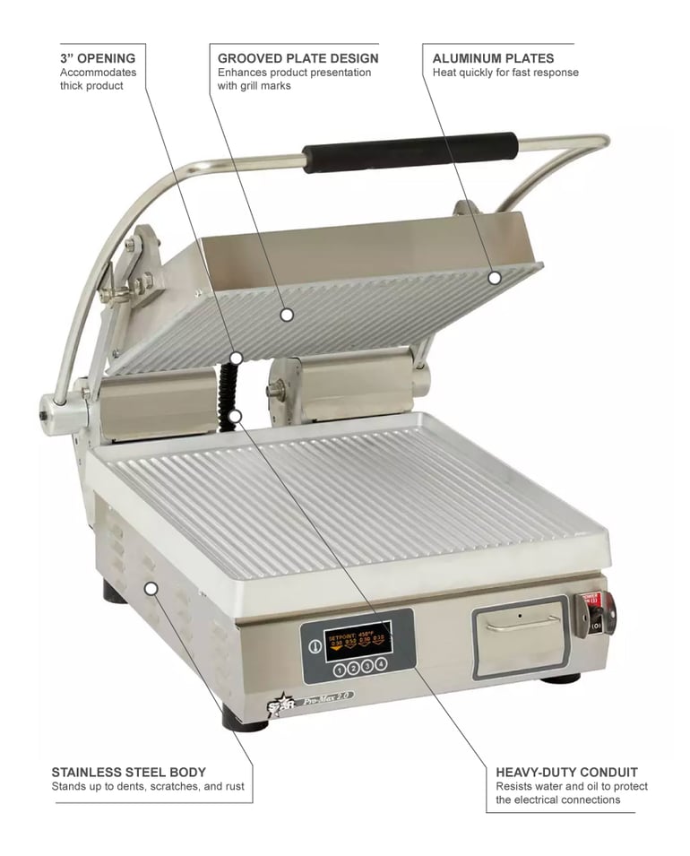 Star Commercial Panini Press And Sandwich Grills