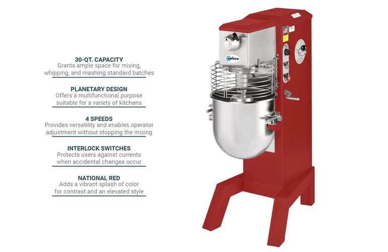 Univex SRM30RED Features