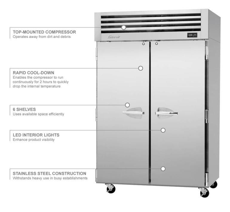 Turbo Air pro50fn Features