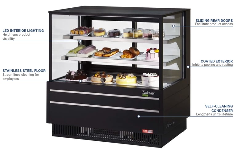Turbo Air TCGB48UFWBNBLK Features
