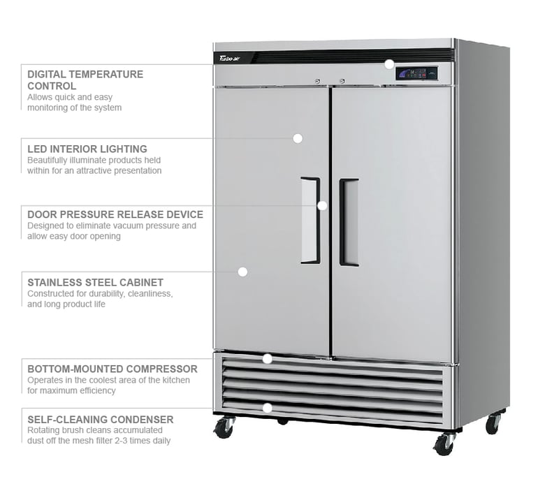 Turbo Air tsr49sdn6 Features