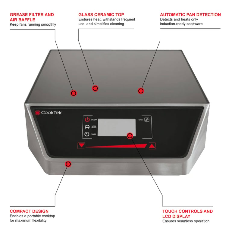 CookTek MC1800G Features