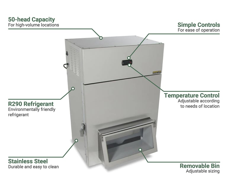 Silver King SKDL25ESUS2 25" Refrigerated Lettuce Crisper/Dispenser w