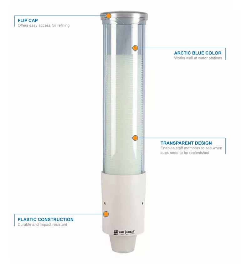 San Jamar c4180tblw Features