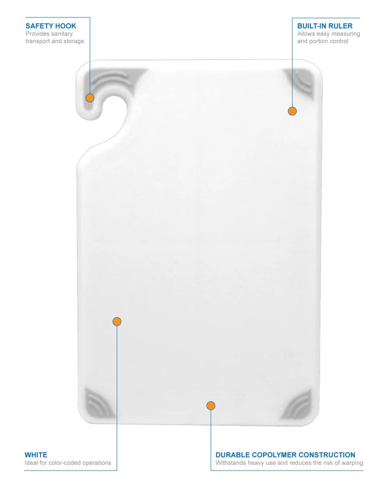 San Jamar cbg121812wh Features