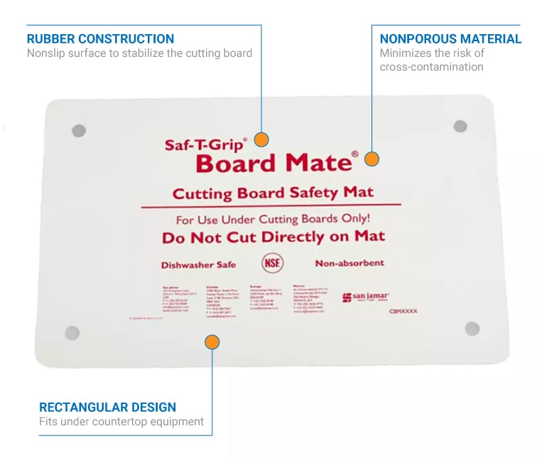 Cutting Board-Mate, 10'' x 16'', keeps cutting board from sliding, dishwasher  safe, non
