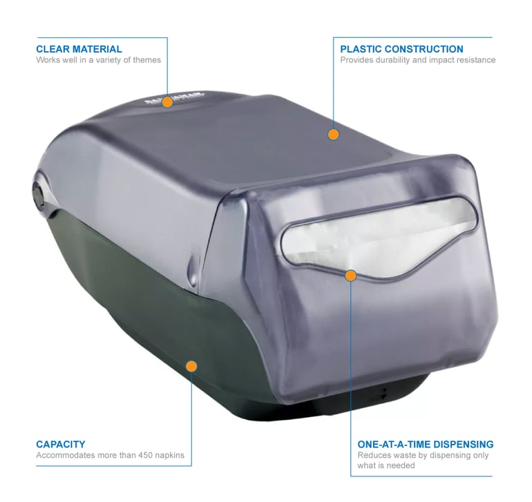 San Jamar h5005cl Features