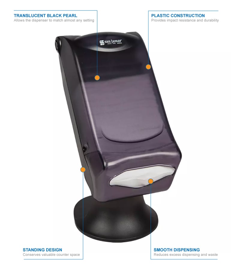 San Jamar h5005stbk Features