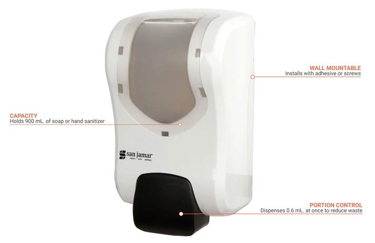 San Jamar S970WHCL Features