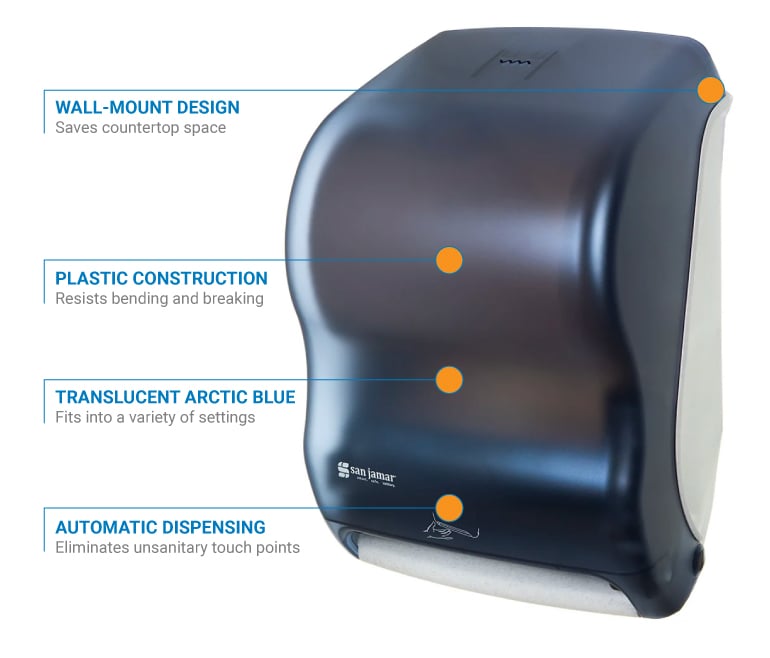 San Jamar Smart System with IQ Black Pearl Sensor Towel Dispenser