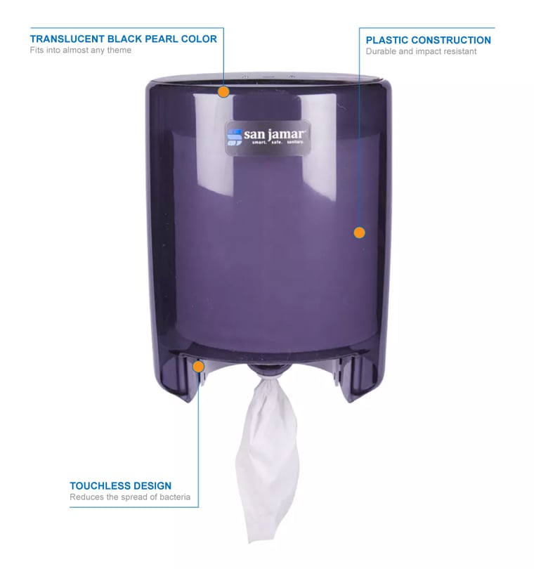 San Jamar T400TBK Features