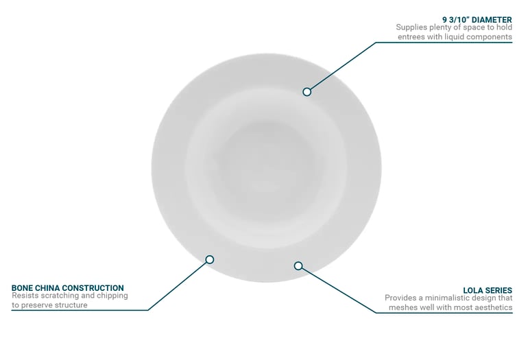 Mikasa Hospitality 5307014 9 1 5 Round Lola Deep Plate Bone China White mikasa-hospitality-5307014-9-1-5-round-lola-deep-plate-bone-china-white