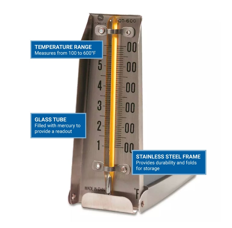 Comark OT600K 4 7/8 Oven Thermometer