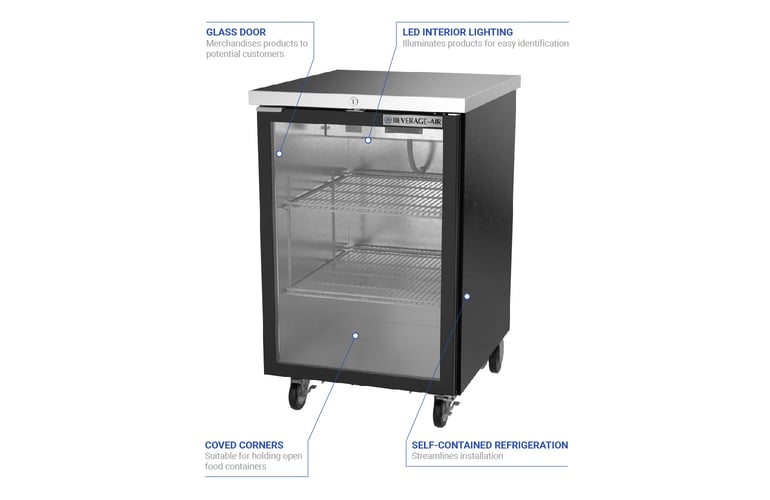 Beverage Air BB24HC1FGB Features