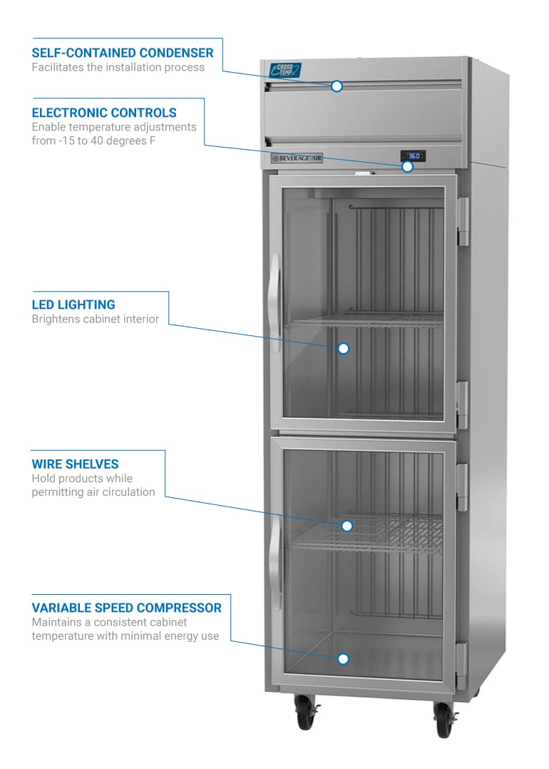 Beverage Air CT1HC1HG Features