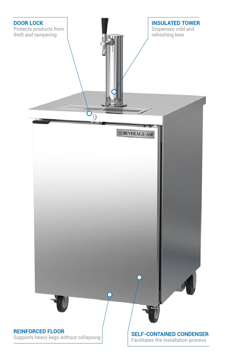 Beverage Air DD24HC 1 S 24 W Draft Beer Cooler