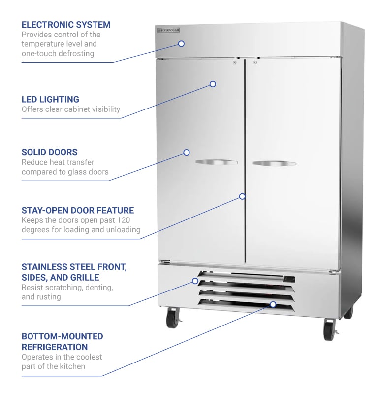 Beverage Air hbf49hc1 Features