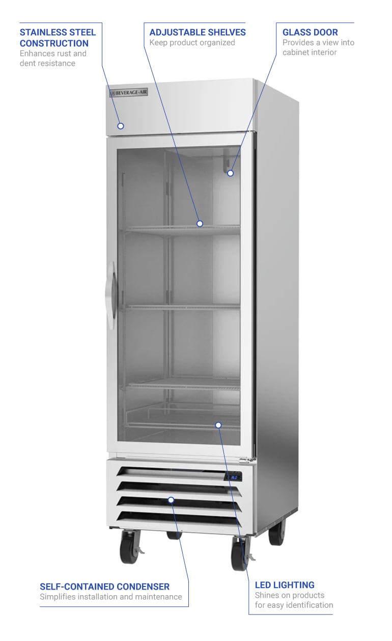 Beverage Air HBR23HC1G Features