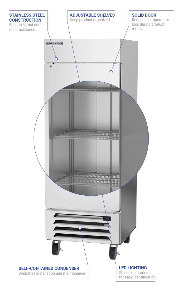 Beverage Air HBR27HC1 Features