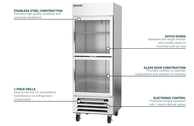 Beverage Air HBR27HC1HG Features