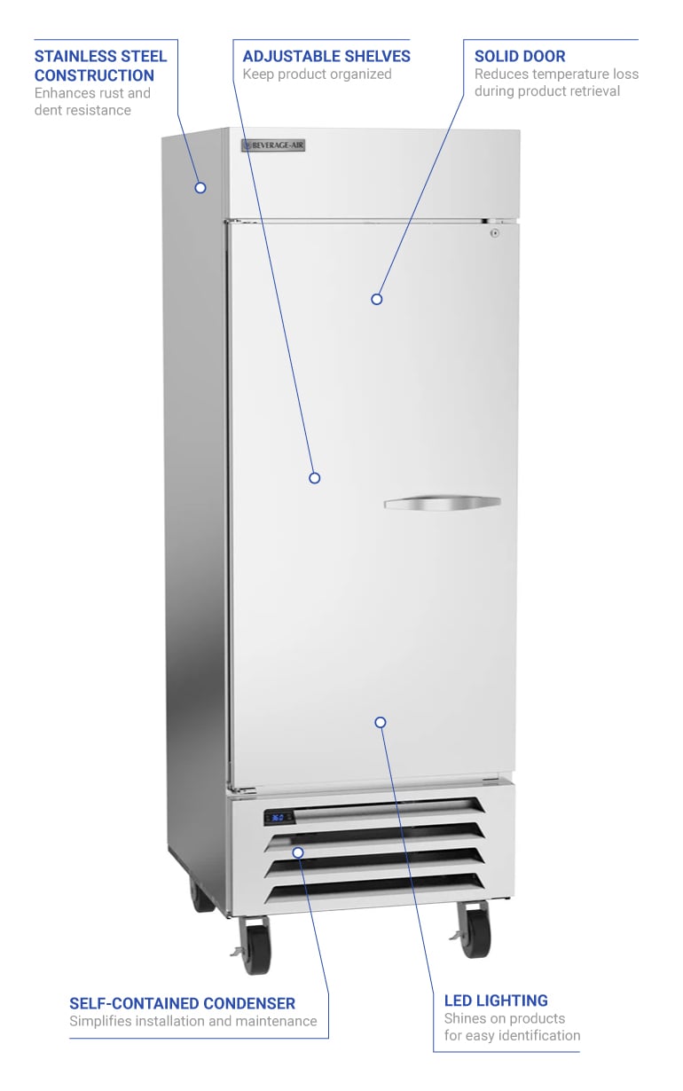 Beverage Air HBR27HC1LH Features