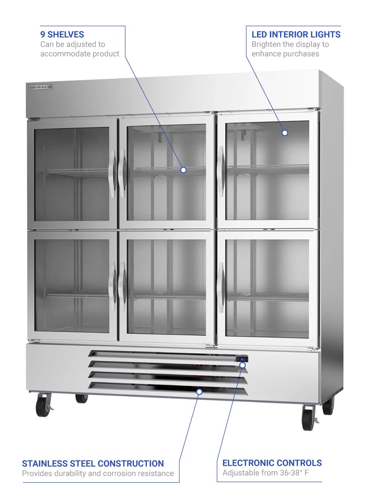 Beverage Air hbr72hc1hg Features