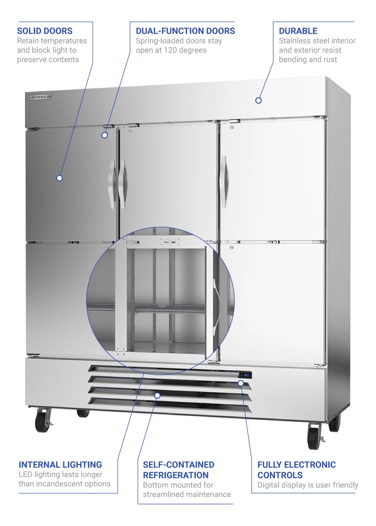 Beverage Air hbr72hc1hs Features