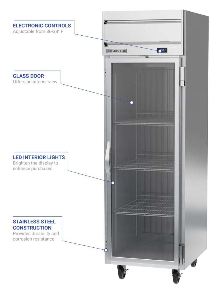 Beverage Air hr1hc1g Features