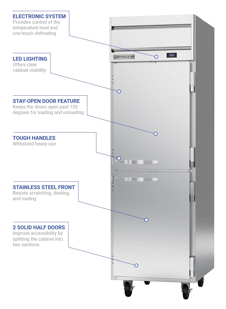 Beverage Air HR1HC1HS Features
