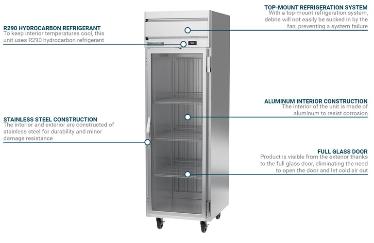 Beverage Air HRPS1HC1G Features