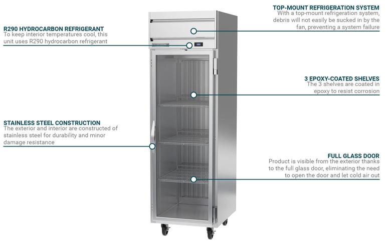 Beverage Air HRS1HC1G Features