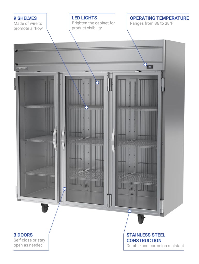 Beverage Air hrs3hc1g Features