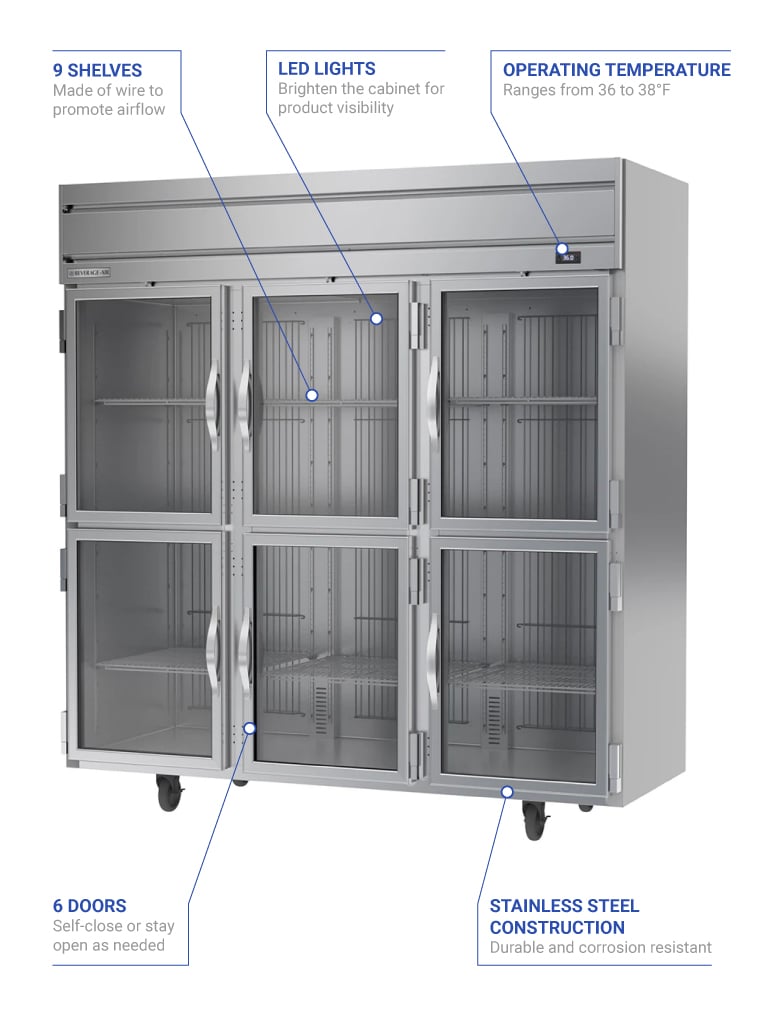 Beverage Air hrs3hc1hg Features