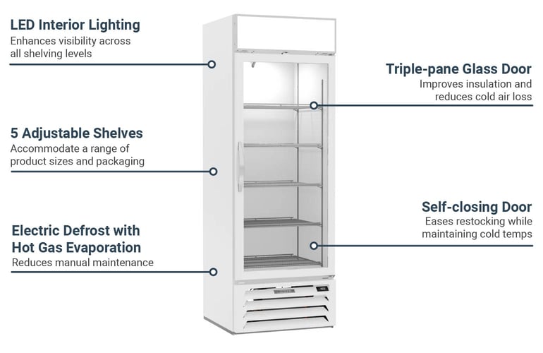 Beverage-Air MMF19HC1W Features